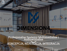 Tablet Screenshot of dimension4.pl